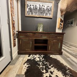 Rustic Distressed Wood Console or Buffet