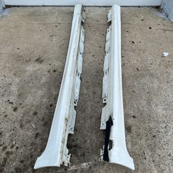 Bmw F10 2011-2016 White Side Skirts Set Left and Right 528i 525i 550i M5