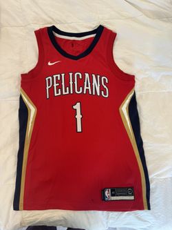 Nike NBA Zion Williamson Pelicans Jersey #1 – Red – Men’s Small (40)