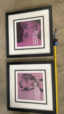 Audrey Hepburn & Marilyn Monroe Framed Pop Art Prints – Set of 2