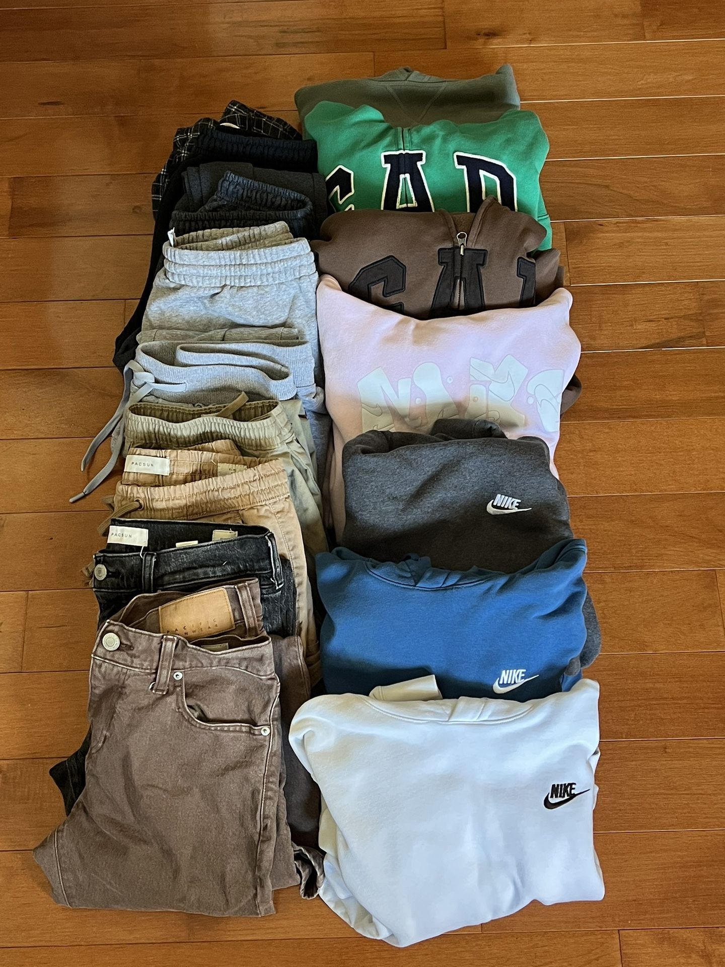 7 Hoodies 9 Pants (nike, Pacsun, Adidas, Gap)
