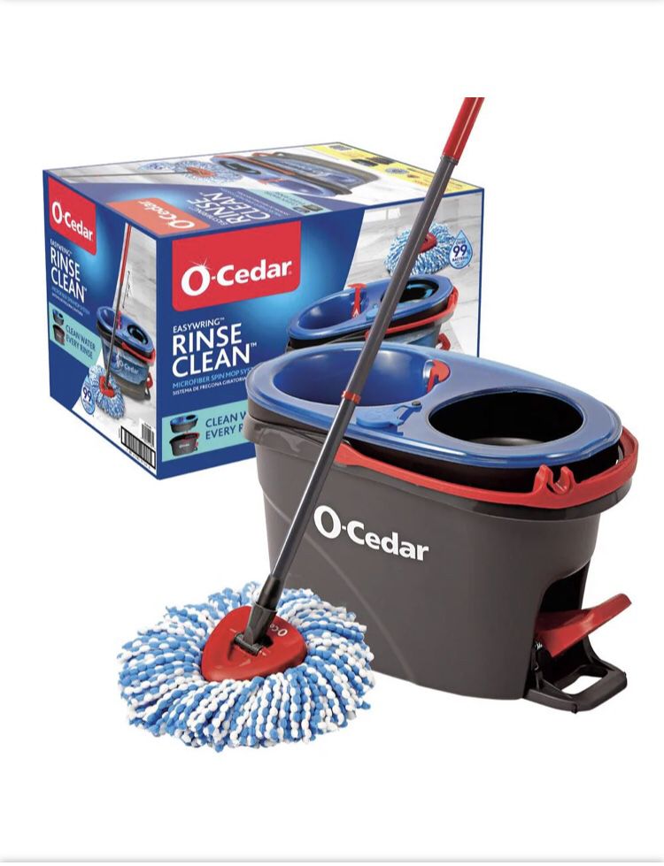 EasyWring RinseClean Spin Mop with 2-Tank Bucket System