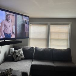  Ashley 3-Piece Sectional with Chaise Color smoke