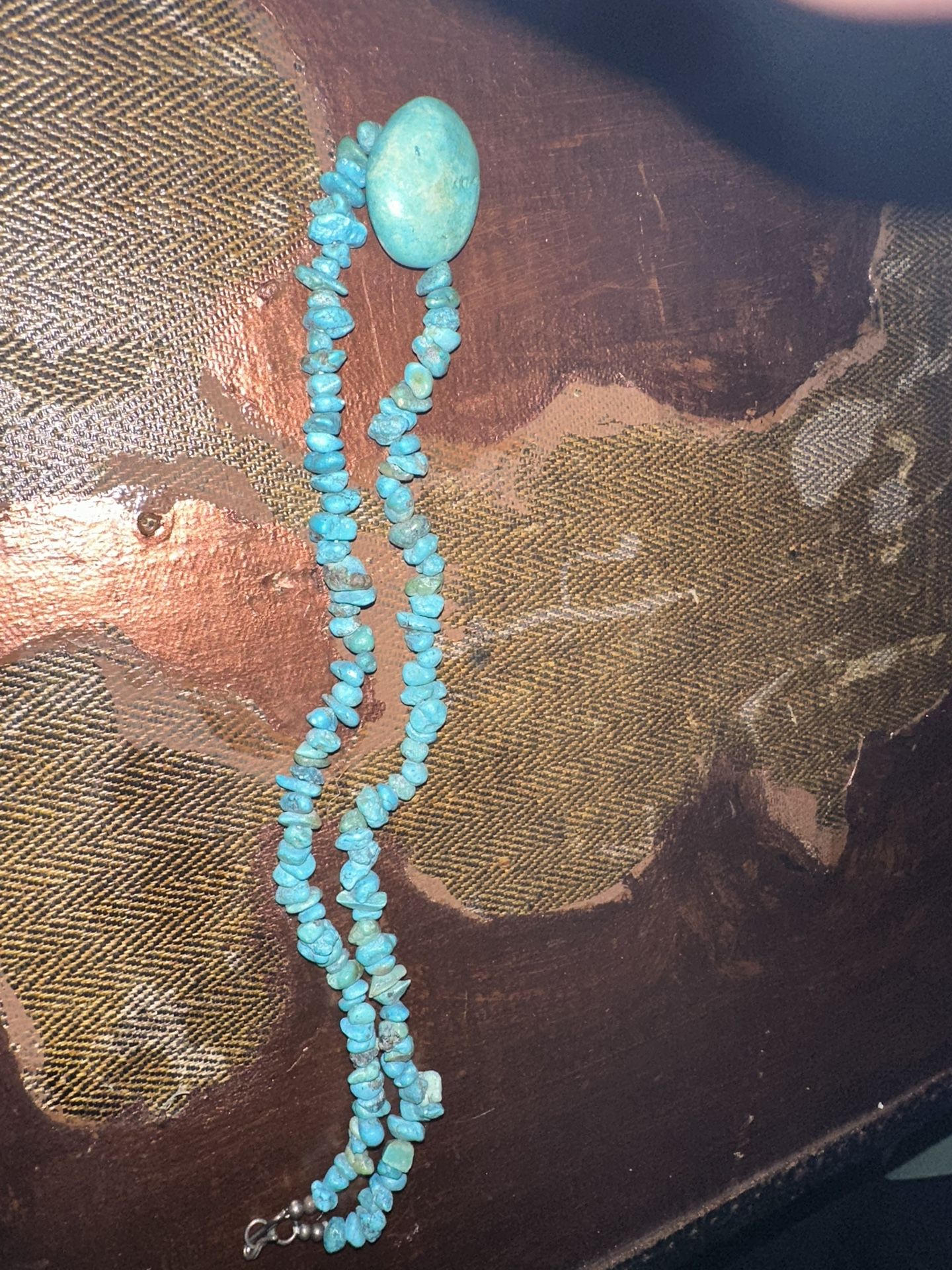 Real Turquoise Necklace Handmade