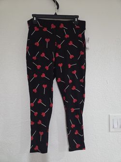 TORRID. SZ 1/1X. Heart Lollipop Valentine's Day Leggings. NEW