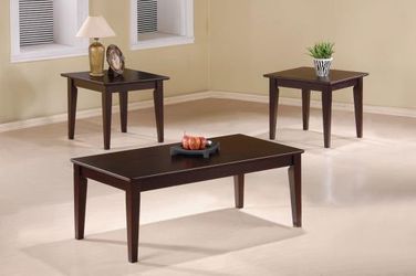 3PC COFFEE TABLE AND 2 END TABLES