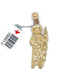 14kt Gold Small San Judas Pendant 3.60grams 159301 3