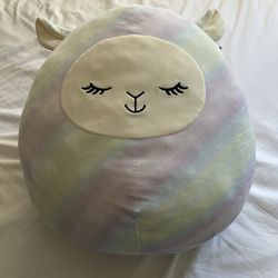 Squishmallows YARELI The Easter Llama Plush Toy Pastel Rainbow Striped Llama