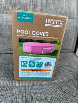 New 10ft pink pool cover