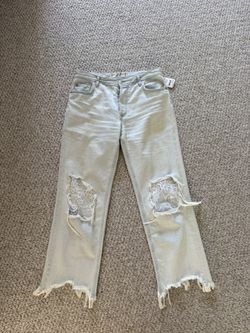 NWT Free People Frayed Hem Jeans 27