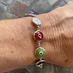 Colorful Evil Eye Bracelet