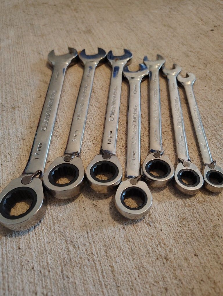 Gearwrench Metric Ratcheting Wrench Set