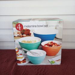 Pandex 4-piece Melamine Mixing Bowls with Lids brand new! for Sale in  Frostproof, FL - OfferUp
