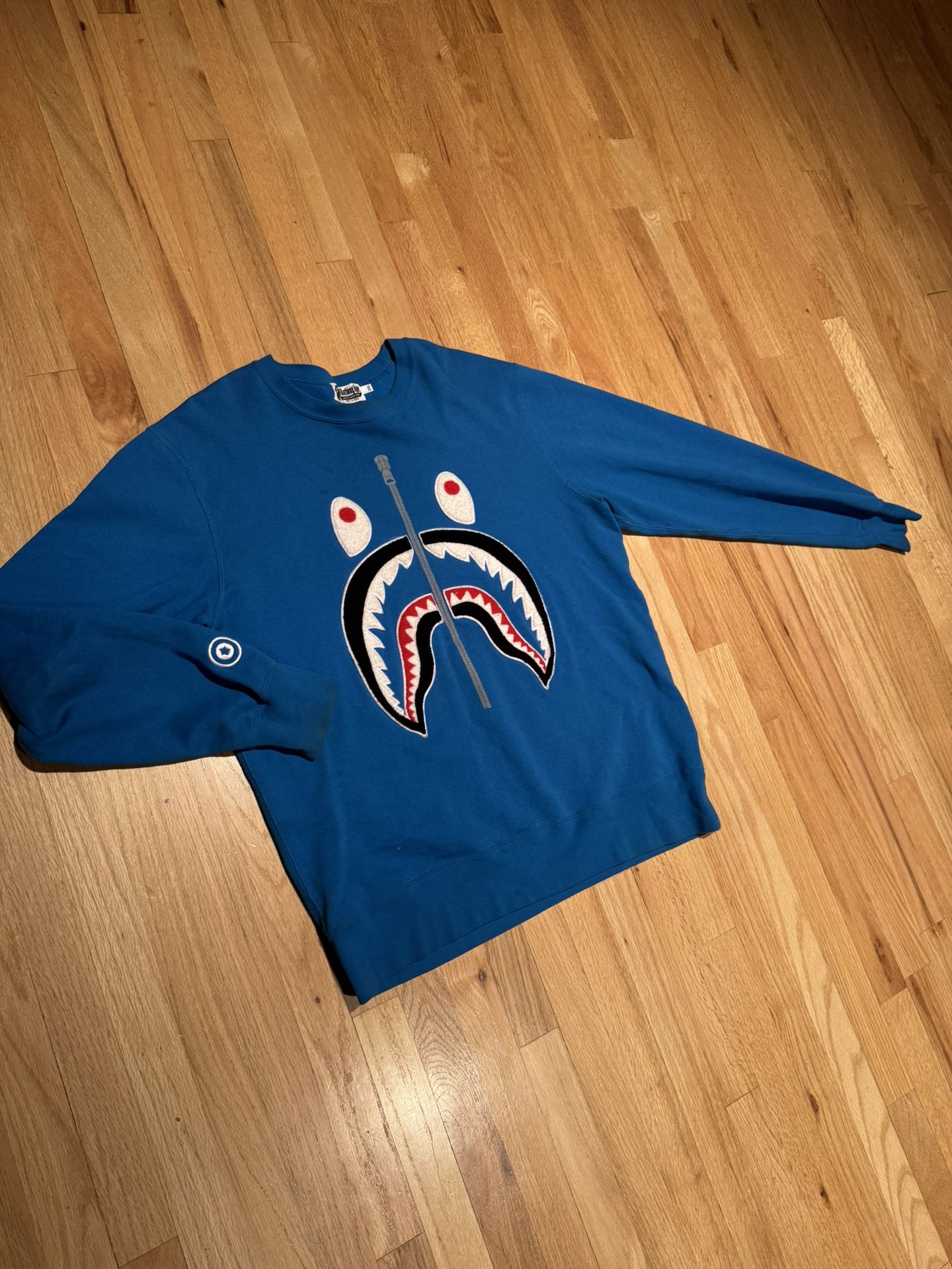 Bape Blue Pullover