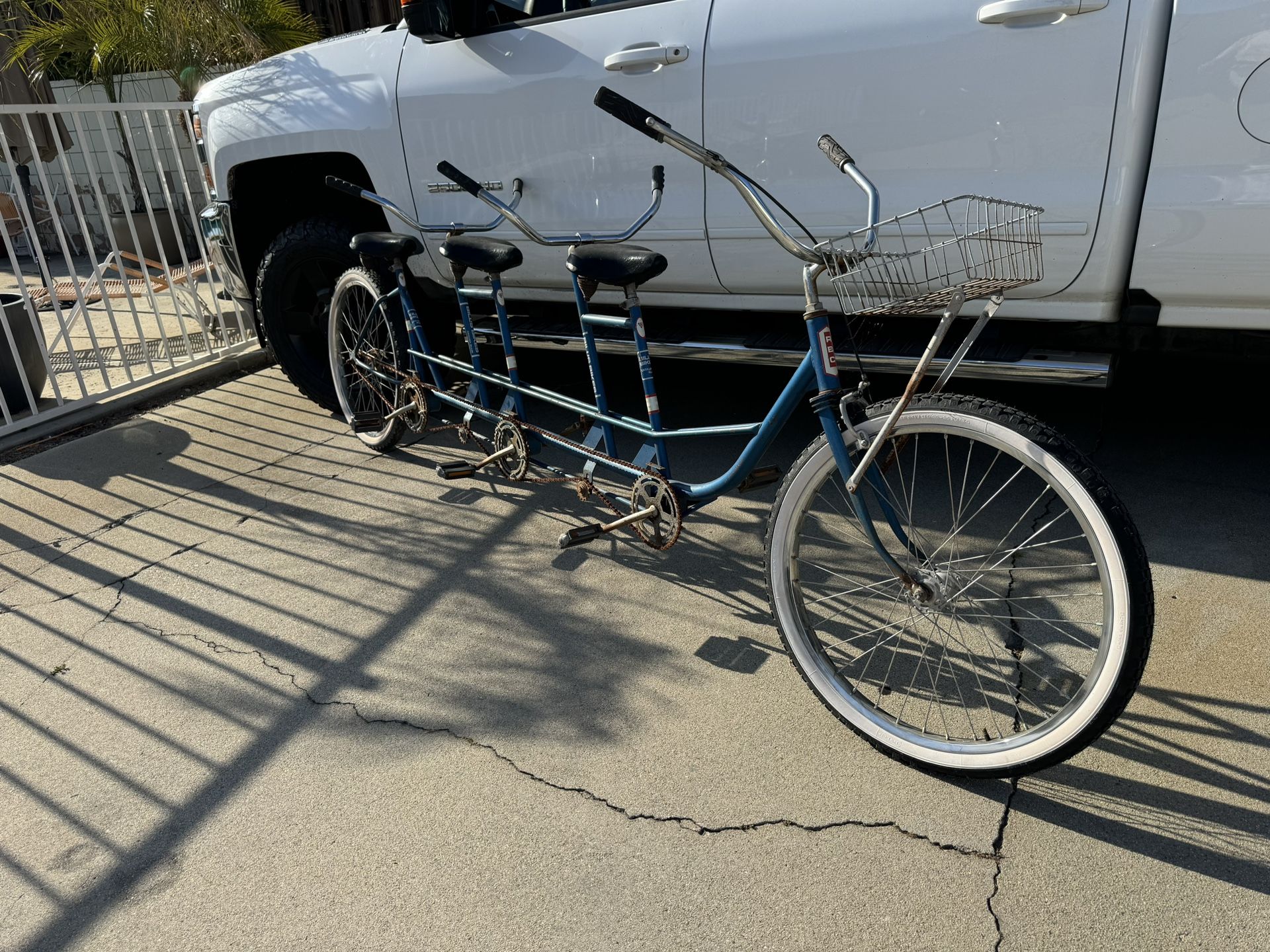 Triple Bicycle Tandem Bike