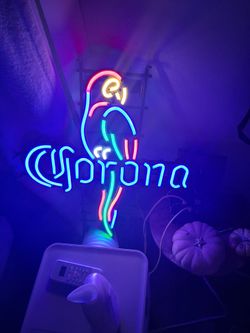 Corona Extra parrot neon lights
