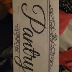 Vintage Look Hanging Panty Sign.