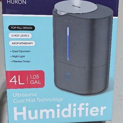 Humidifier Ultrasonic Cool Mist for Bedroom, Large Rooms, Home, 4L Easy Fill & Clean