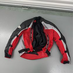 BILT Mesh Motorcycle Jacket – Red/Black (Armored)
