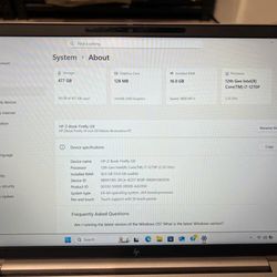 HP ZBook Firefly 14 G9 2022 14” i7-1270P 1.7GHz 16GB RAM 512GB SSD Iris Xe