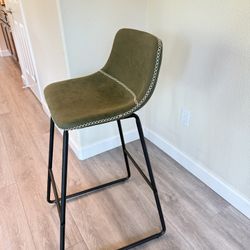 Green Bar Stools Set of 3