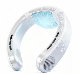 Neck Fan Rechargeable with Semiconductor Cooling Plate, 7000mAh Portable Neck Air Conditioner 3+ Hours Battery, 360g Lightweight Wearable for Travel H
