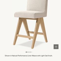 RH Jakob Fabric Counter Stool (TWO)