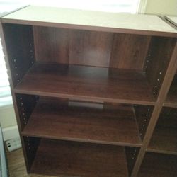 2 Shelves 

11.5 deep
24.5 wide
35.5 tall

$20.00 cash and carry only