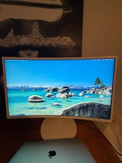 Samsung Curved Monitor White