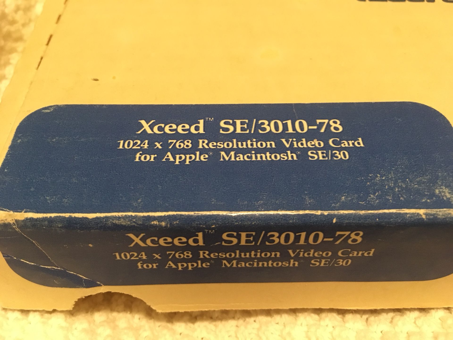 RARE vintage Micron Xceed color video card for Mac SE/30