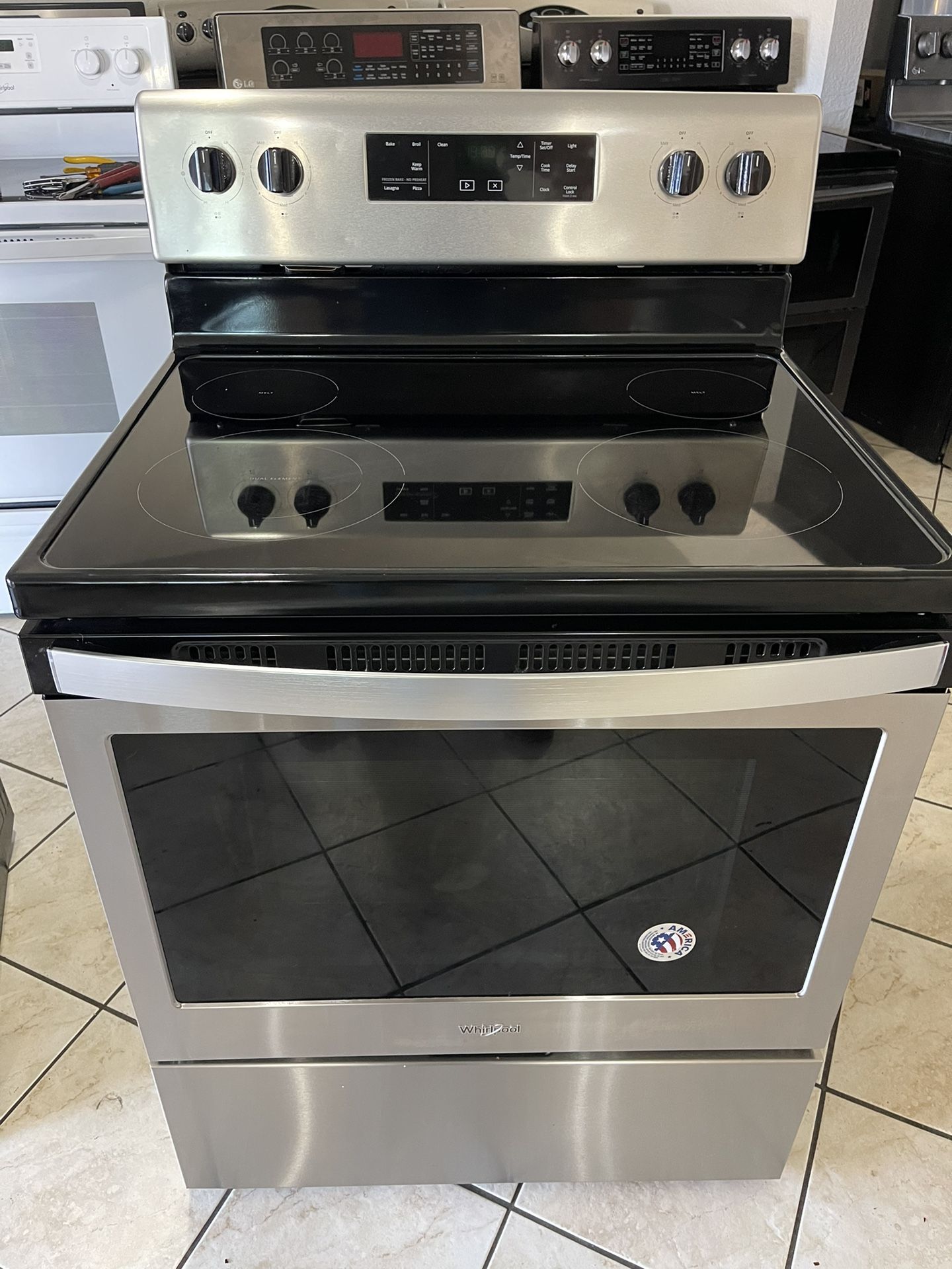 Whirlpool Electric Stove Stainless Steel 