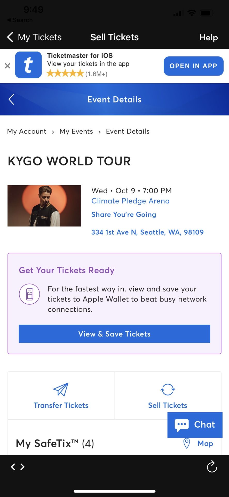 Kygo Concert 10/9 Climate Pledge
