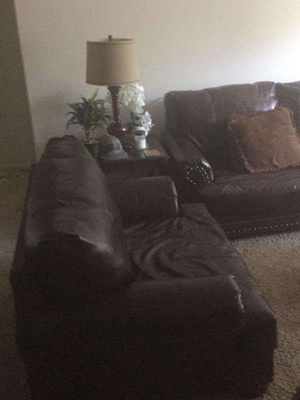 Used Ashley Furniture Chaling Durablend Antique Chair And Ottoman For In Lutz Fl Offerup