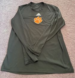 Clemson Adidas Long Sleeve Shirt Size L