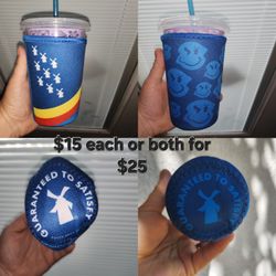 Dutch Bros coffee koozies & lanyard