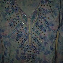 Floral Beaded Embellished Top