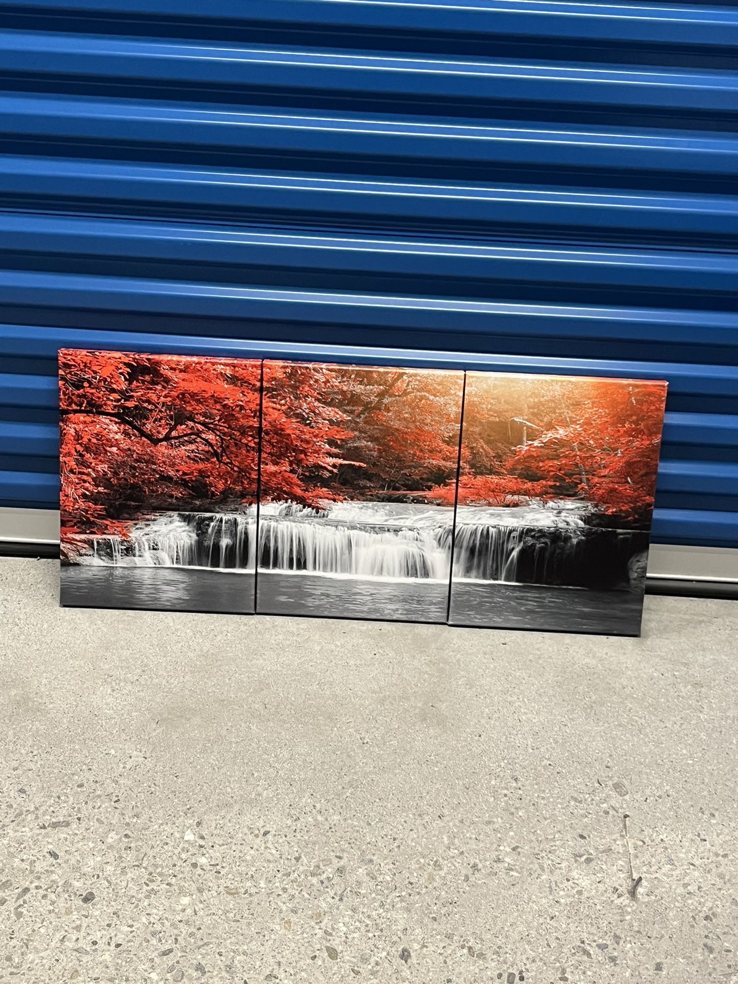 3 Pc Water Fall Decor For Wall