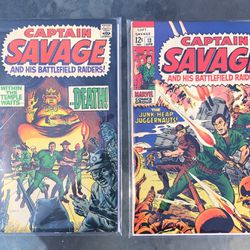 Captain Savage Vintage Comic books 