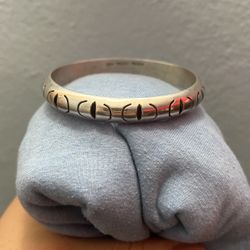 Taxco TR 102 Etched Vintage Artisan Bangle
