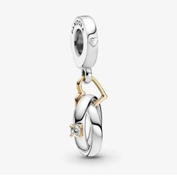 Pandora Two-tone Wedding Rings Dangle Charm 799319C01