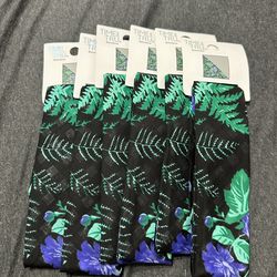 6 Pack Time & Tru Floral Bandanas / Hair Scarves