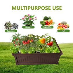 🌱 Large Outdoor Planter Box for Vegetables, Flowers & Herbs