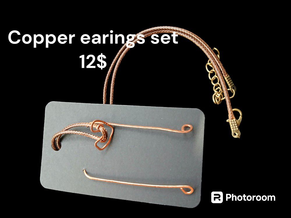 Copper Earings Set 
