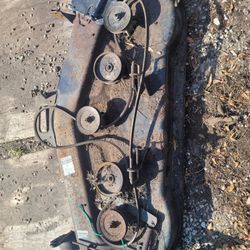 ((READ AD))((54" DOUBLE front Bar Mount Craftsman Deck)) Riding Mower 