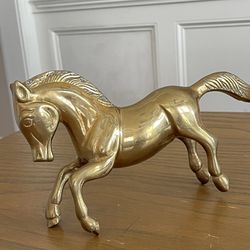 heavy large brass horse vintage Figurine Statue Made In India 10"*5 4/3”
