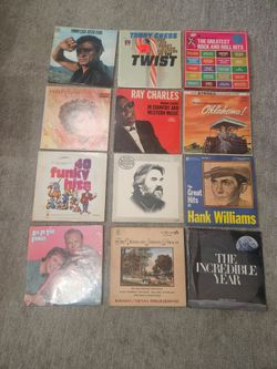 Vintage Vinyl LP Record Collection – 60 Albums Classic Rock, Country, Soul, Soundtracks 1960s 1970s