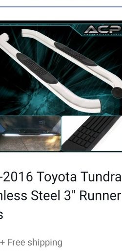 Toyota tundra 2007 up to 2019 regular cab step bar.3 " chrome