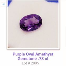Purple Amethyst Gemstone 