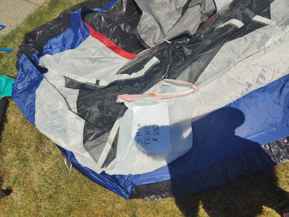 3 Man Tent. Used Once.