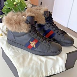 Gucci Sneakers w real fur AUTHENTIC